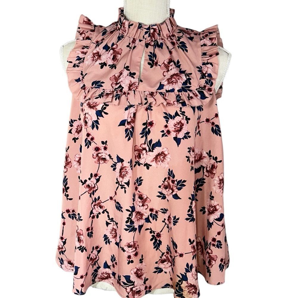 Kate Spade Prairie‎ Rose Flutter Top XS EUC
